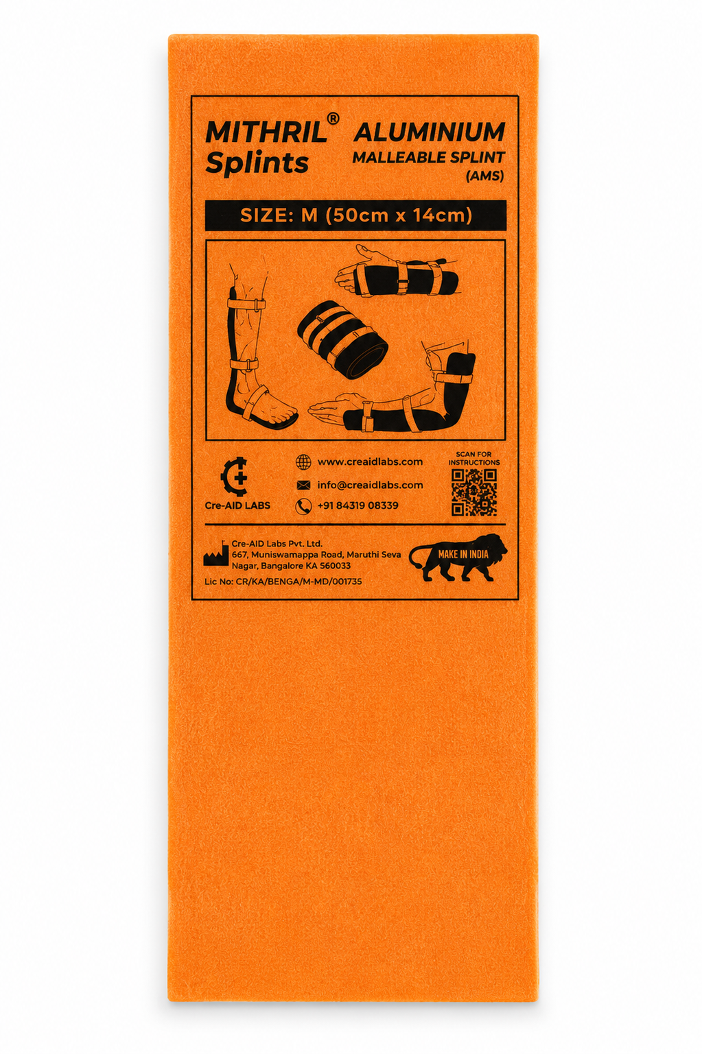Aluminium Malleable Splint (AMS)| SIZE Medium (M)